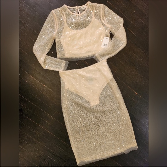 Jason Wu Sequin Sheer Set - Picture 1 of 3